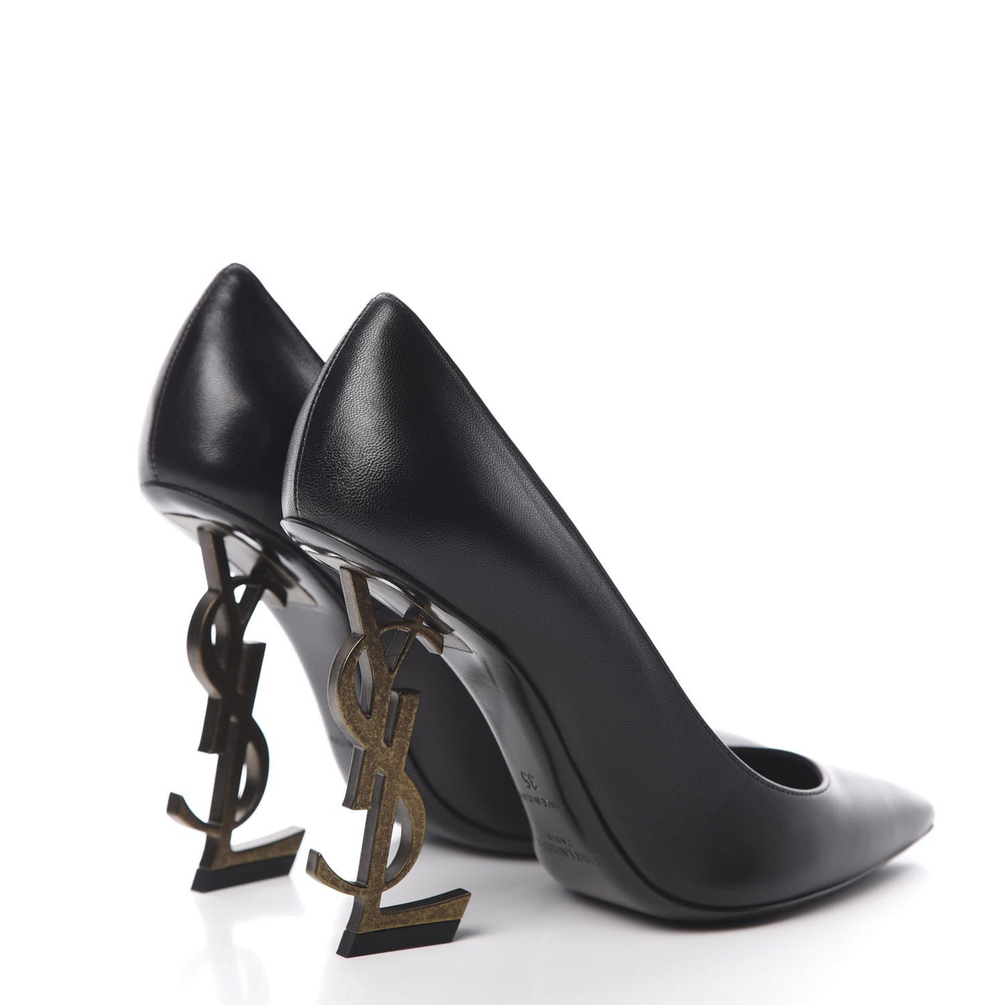 Calfskin Opyum 100 Pumps 35 Black Gold