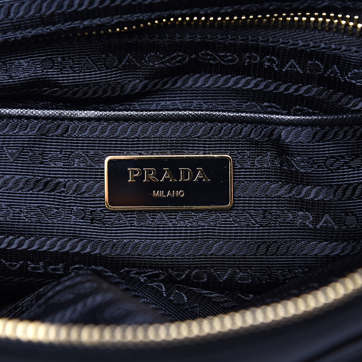 Prada Saffiano Tessuto Nylon Tote Black 6 of 8