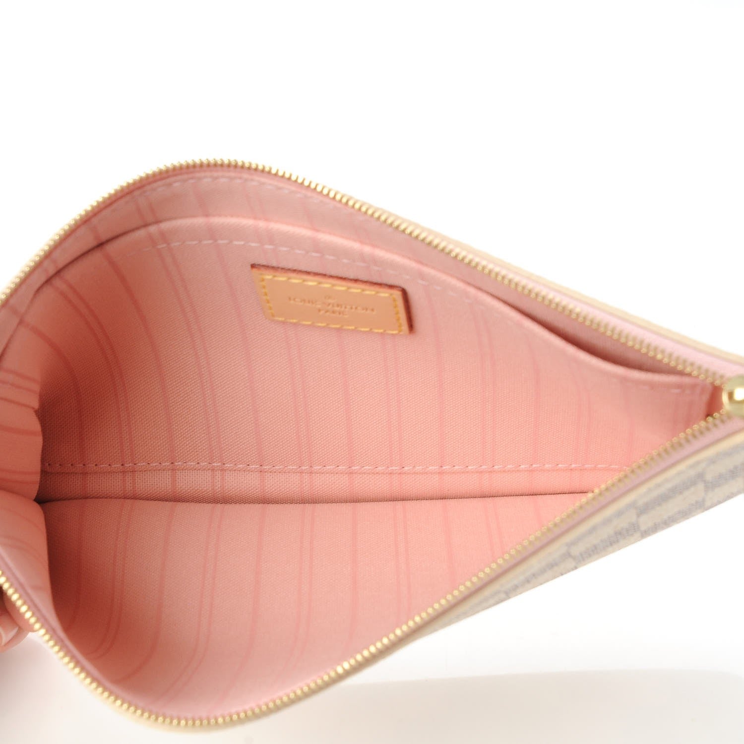 Louis Vuitton Damier Azur Neverfull MM GM Pochette Rose Ballerine 5 of 8
