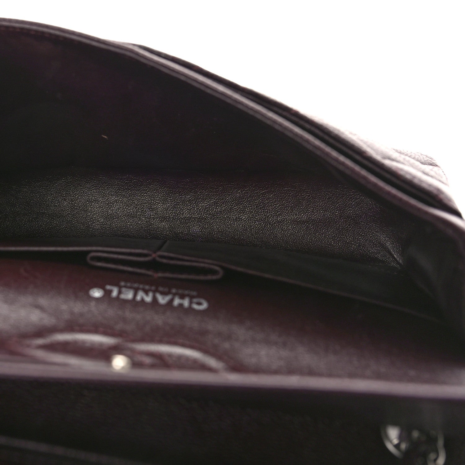 Chanel Caviar Quilted Medium Double Flap Dark Red 5 of 9