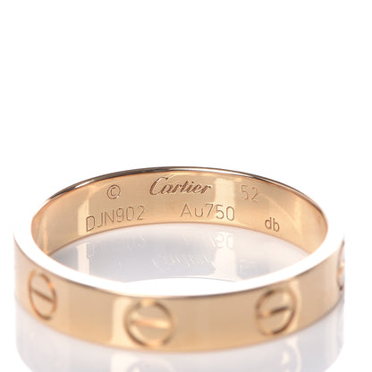 Cartier 18K Yellow Gold 3.5mm LOVE Wedding Band Ring 52 6 4 of 4