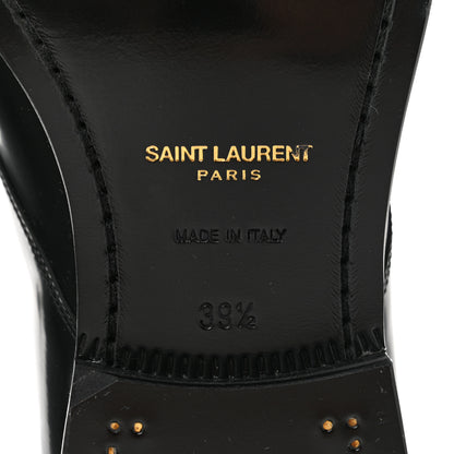 Saint Laurent Patent Calfskin Montaigne 25 Uniform 39.5 Black 8 of 9