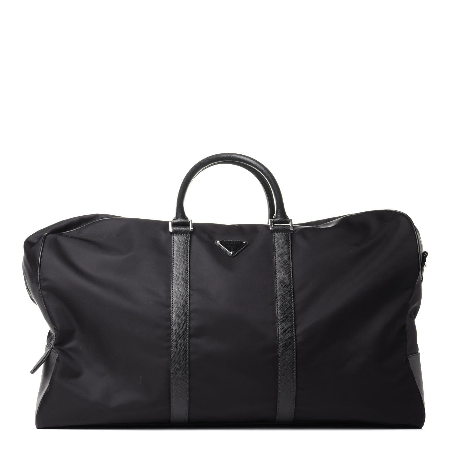 Prada Tessuto Nylon Saffiano Duffle Bag Black 1 of 4