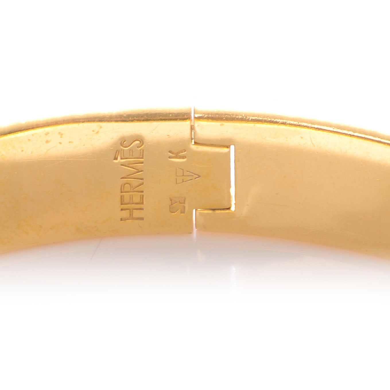 Enamel Narrow Clic Clac H Bracelet PM Black