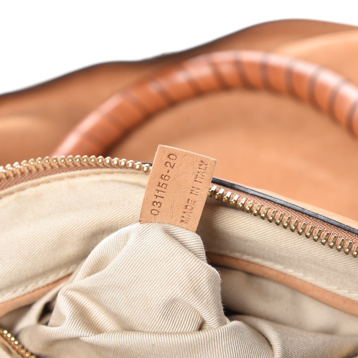 Chloe Nubuck Calfskin Medium Marcie Satchel Brown Sugar 7 of 12