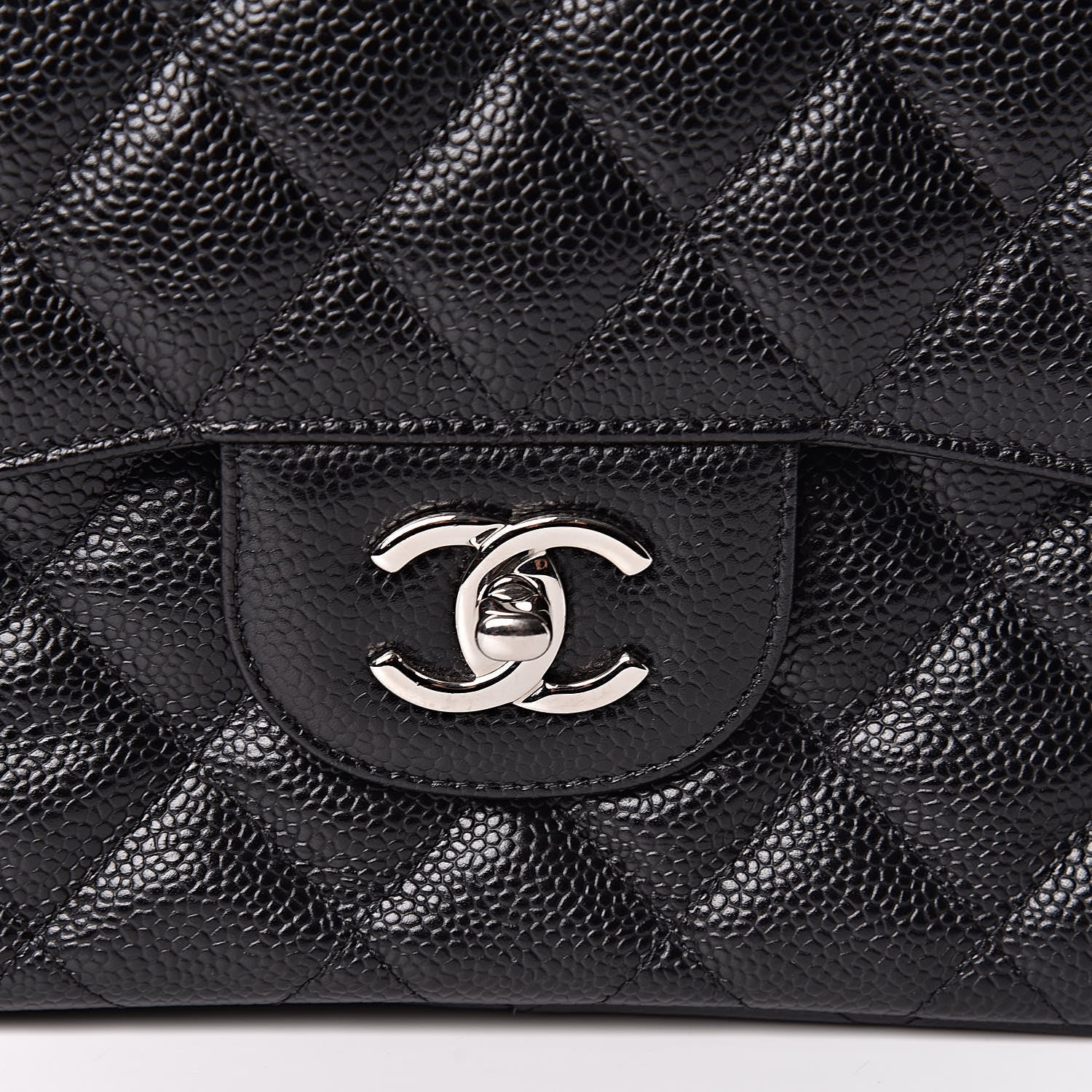 Chanel Caviar Quilted Jumbo Double Flap Black 12 of 12