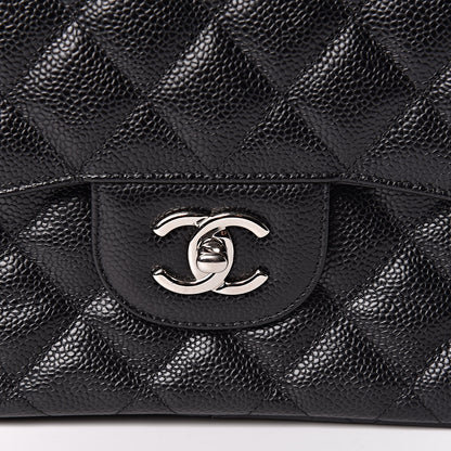 Chanel Caviar Quilted Jumbo Double Flap Black 12 of 12
