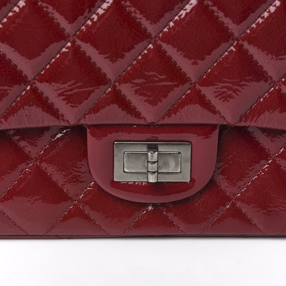Chanel Distressed Patent Quilted 2.55 Reissue 227 Flap Red 12 of 12