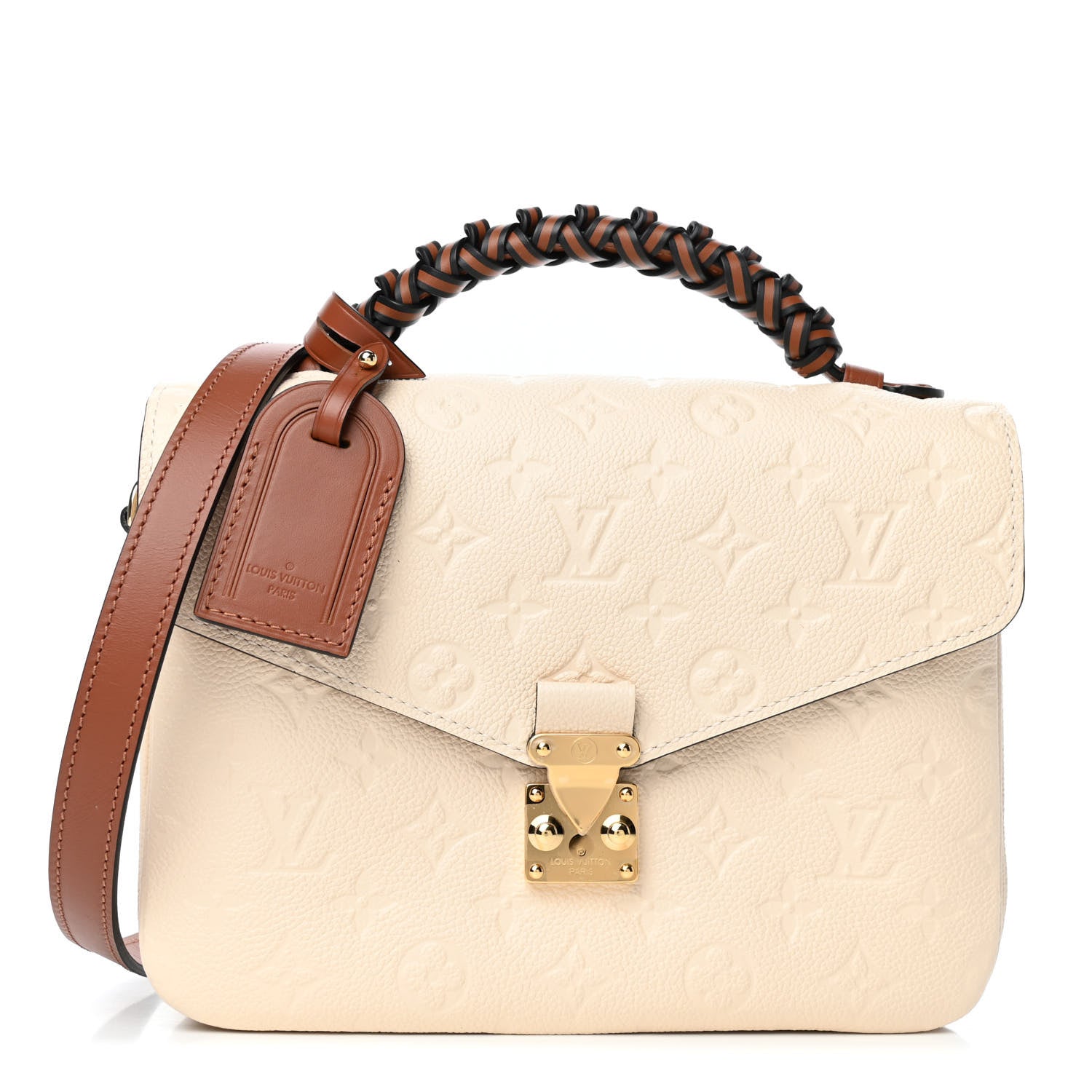 Louis Vuitton Empreinte Braided Pochette Metis Creme Beige Caramel 1 of 4
