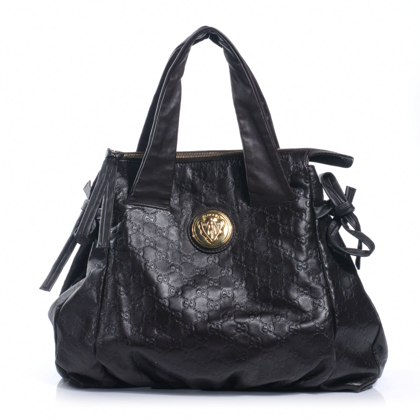 Guccissima Hysteria Tote Dark Brown