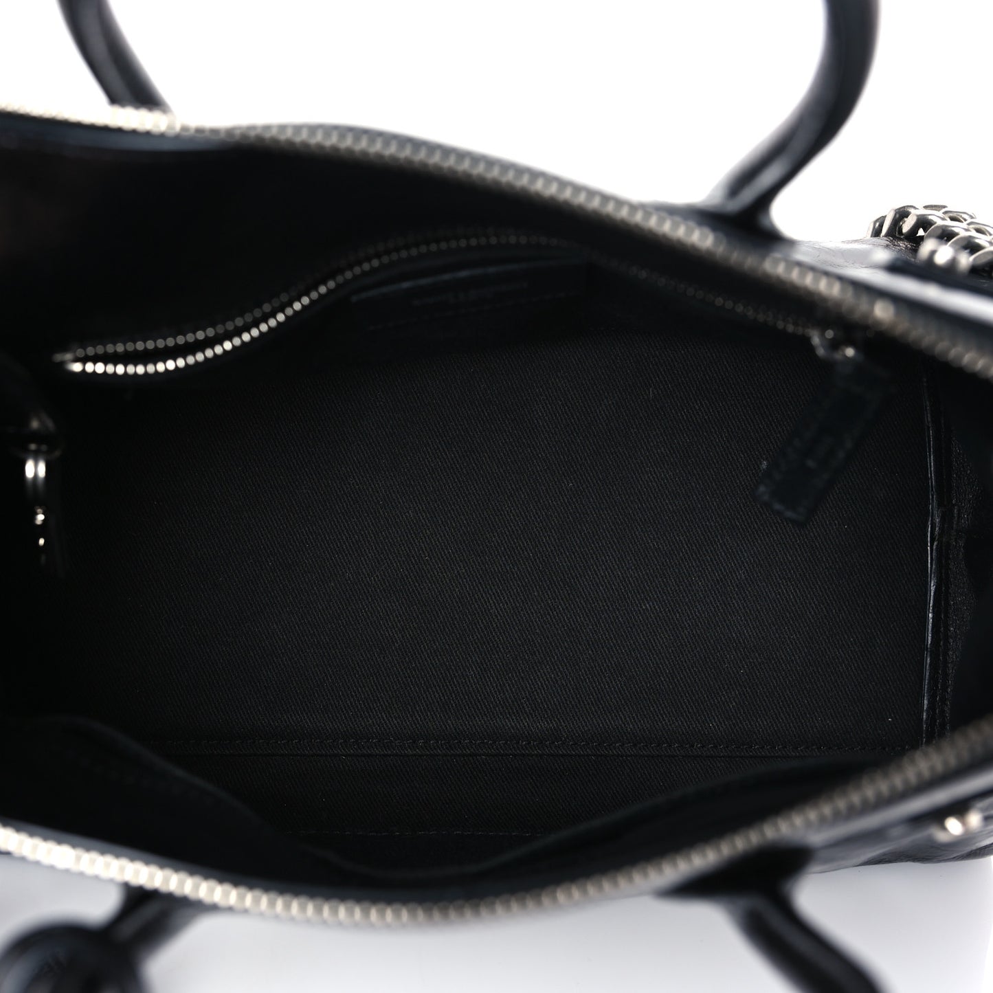 Glace Calfskin Baby Souple Sac De Jour Black