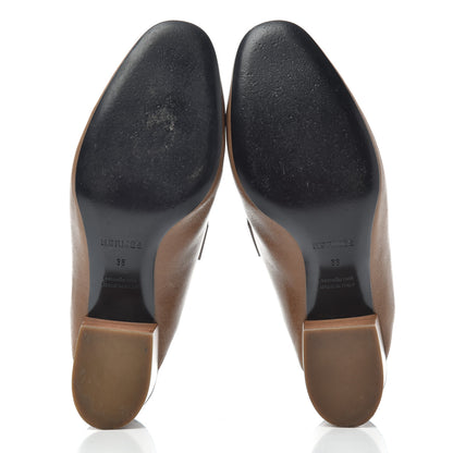 Hermes Goatskin Paradis Mules 38 Taupe 6 of 10