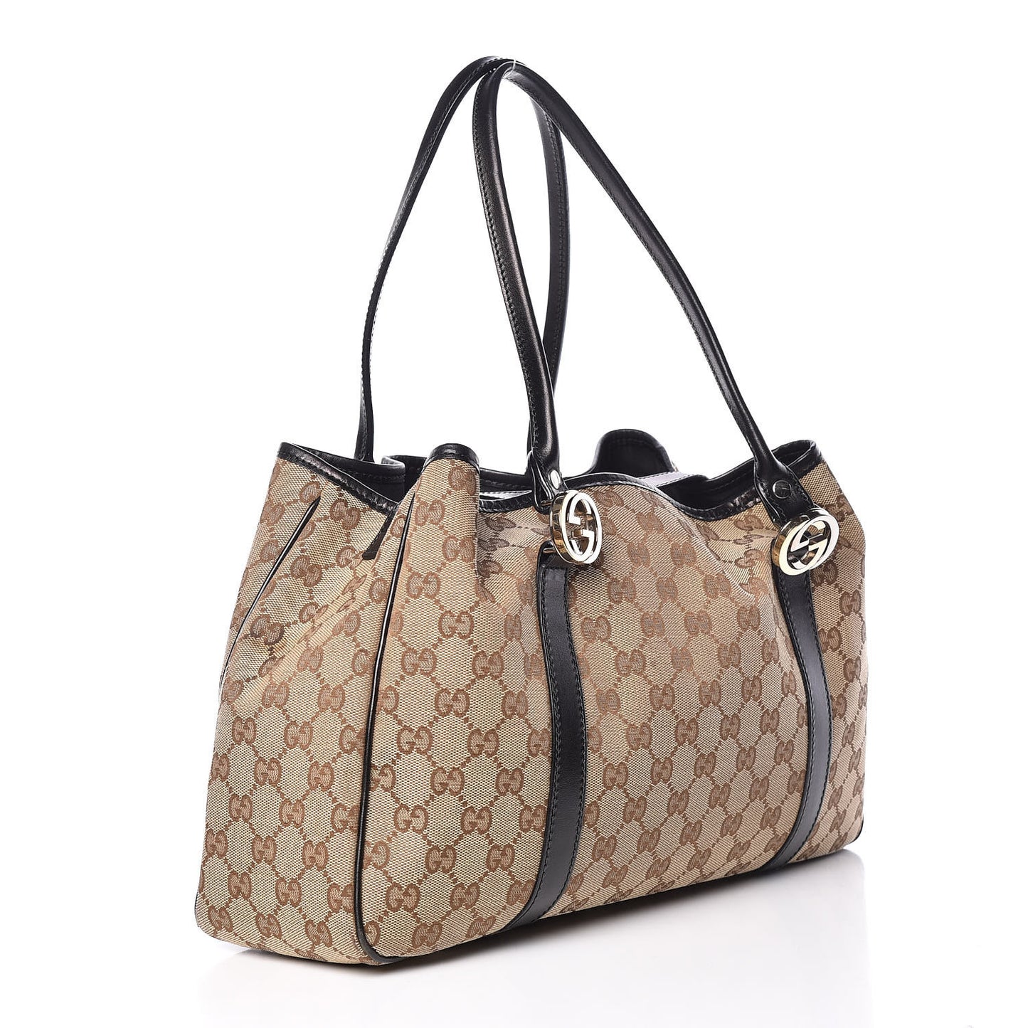 Monogram Medium Twins Tote Black
