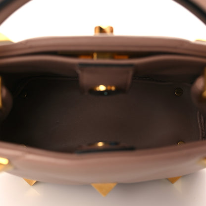 Valentino Garavani Nappa Mini Roman Stud The Handle Bag Rose Cannelle 5 of 6