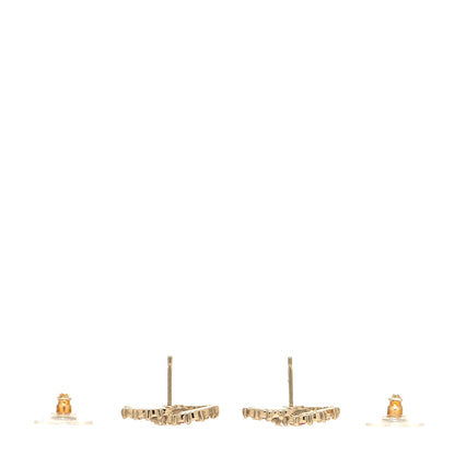 Chanel Crystal Over The Rainbow CC Earrings Gold Multicolor 3 of 4