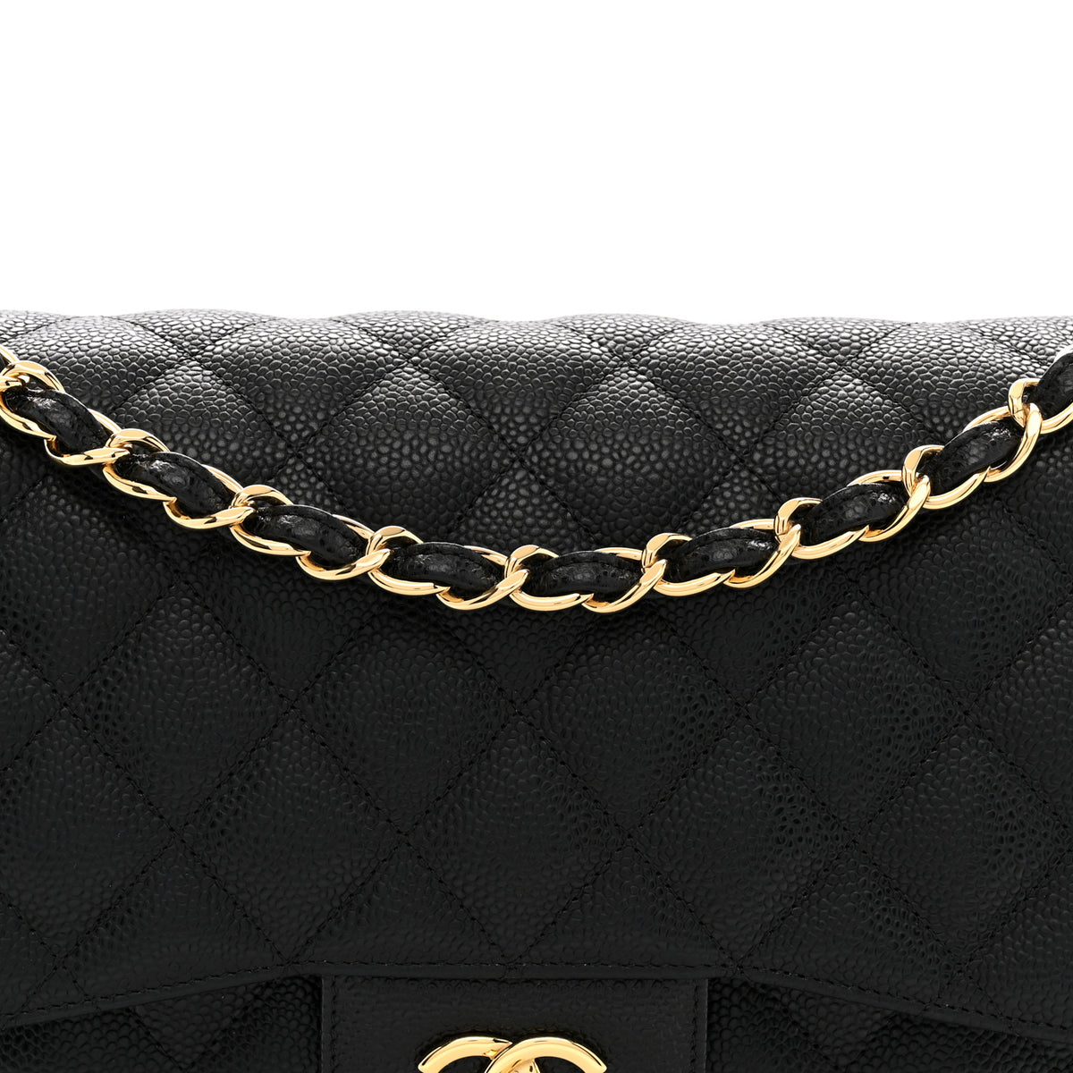 Chanel Caviar Quilted Jumbo Double Flap Black 8 of 11