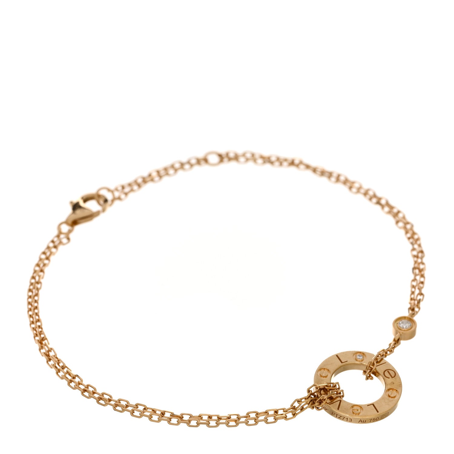 Cartier 18K Yellow Gold Diamond LOVE Bracelet 1 of 4