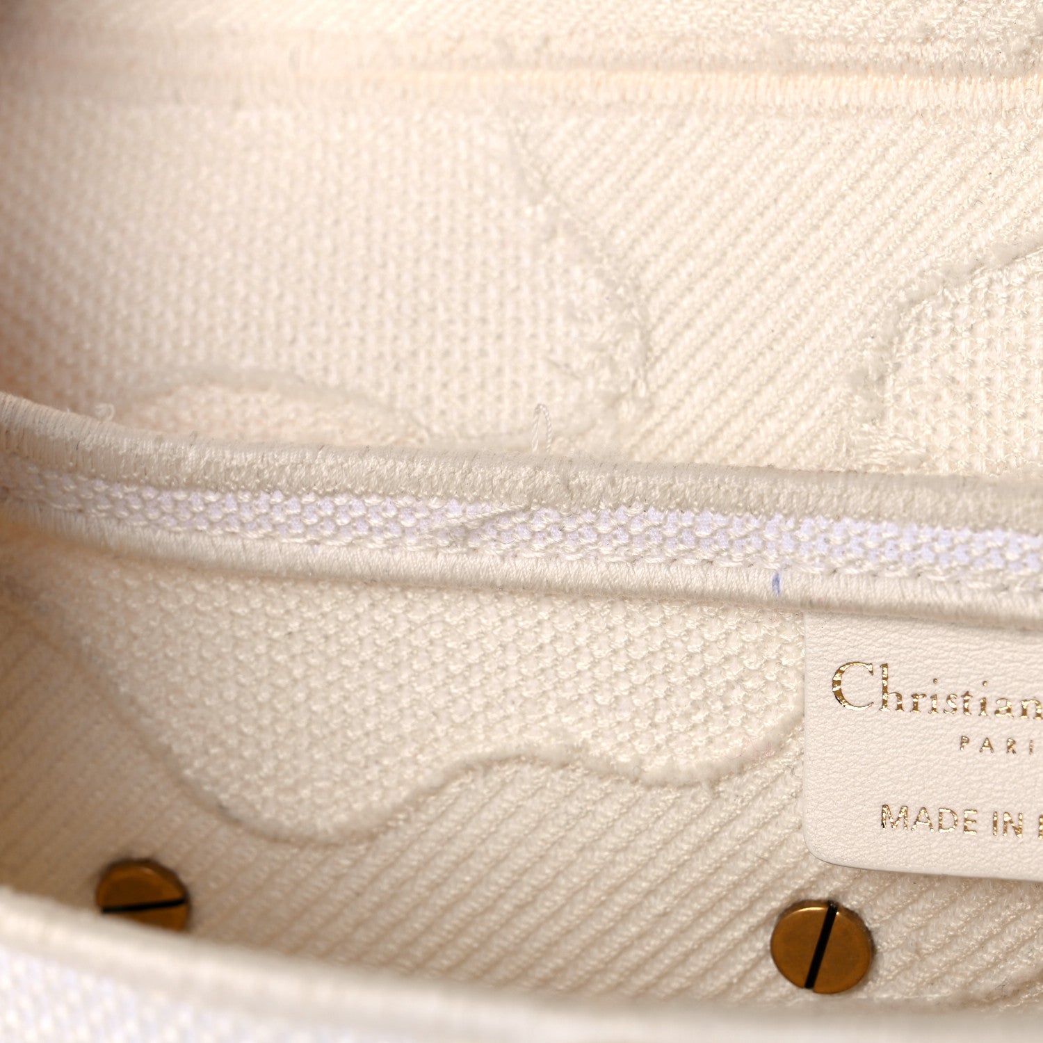 Christian Dior Canvas Embroidered Camouflage Saddle Bag White 12 of 28