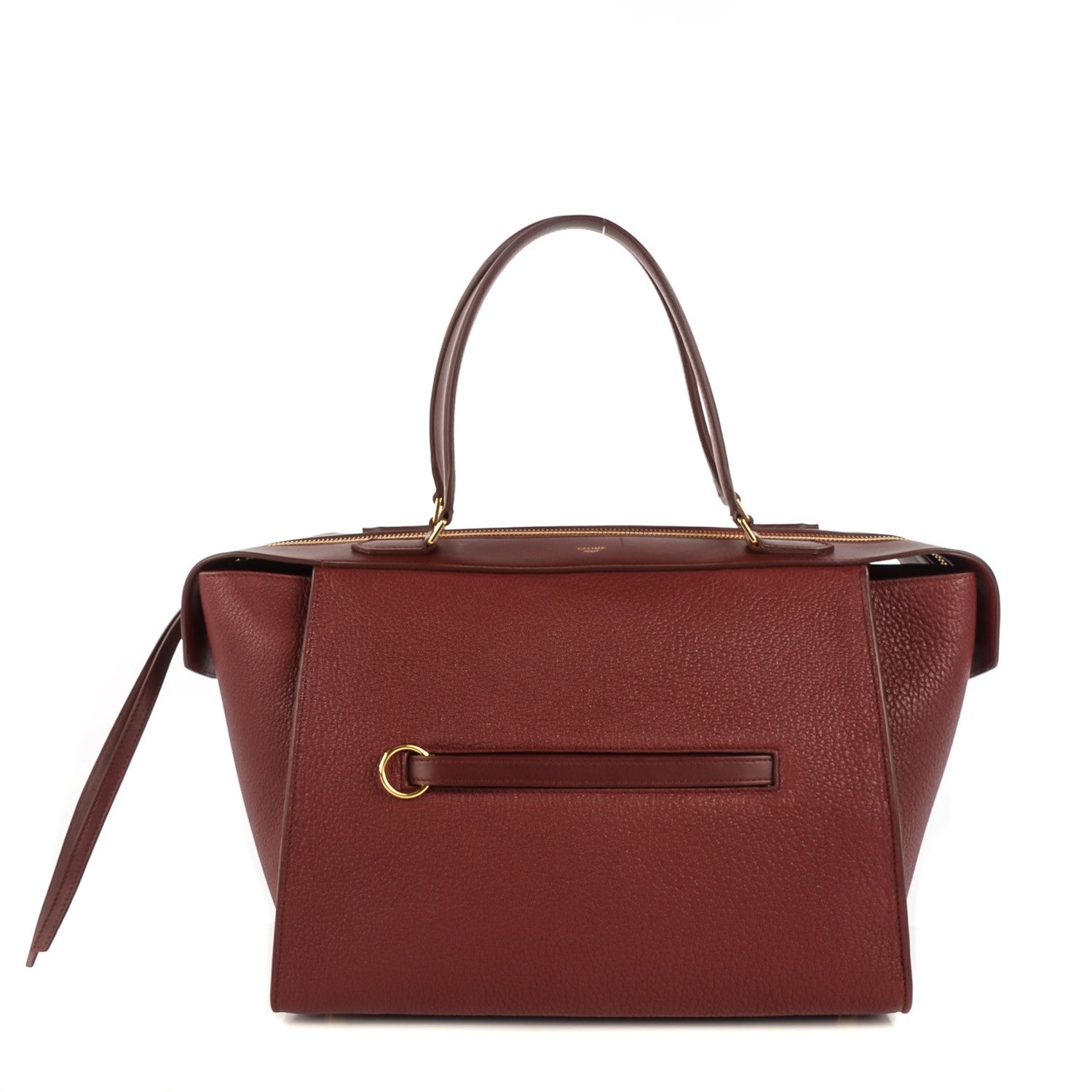 Celine Goatskin Smooth Calfskin Small Ring Bag Dark Ruby 1 of 9