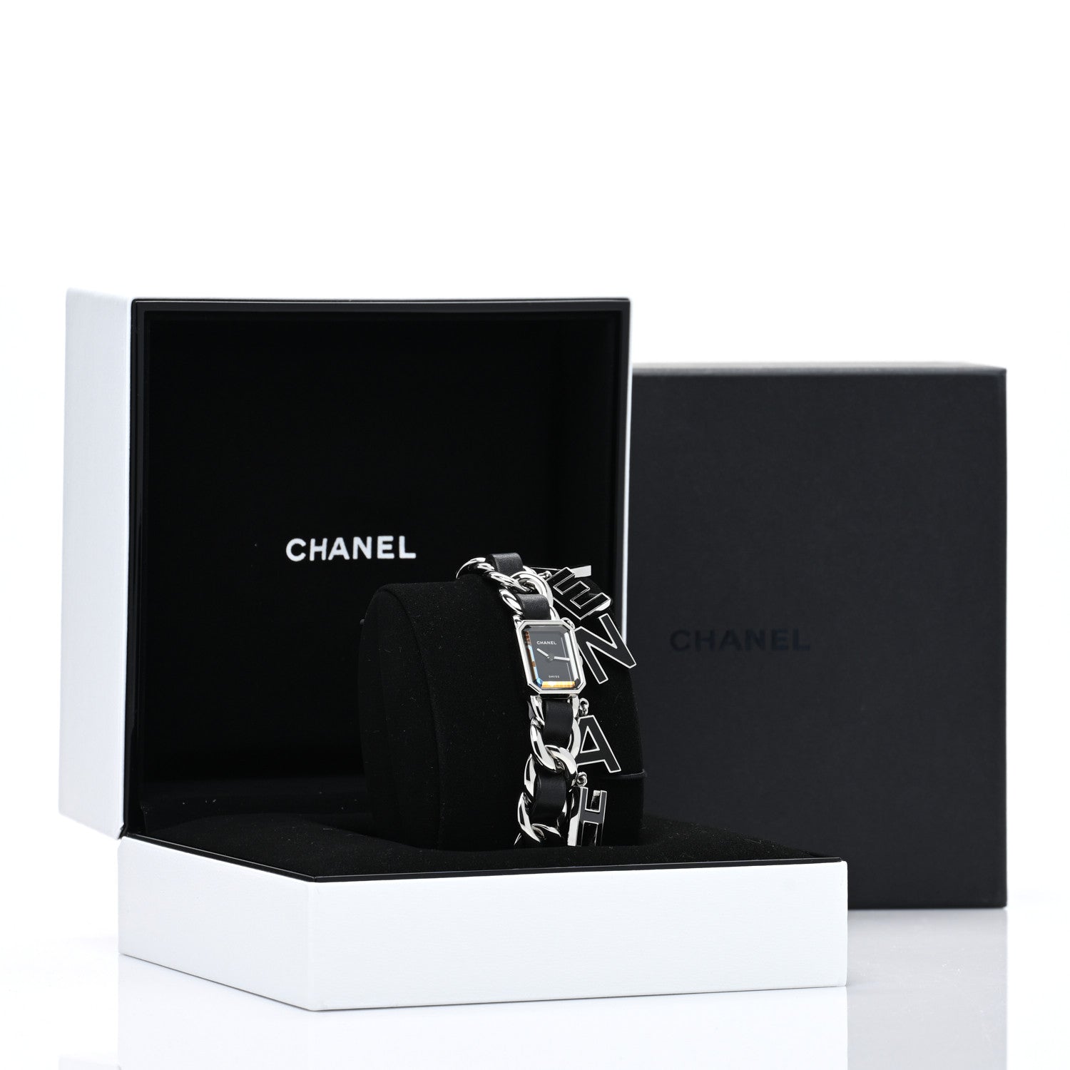 Chanel Stainless Steel Lambskin 20mm Premiere Wanted de Chanel