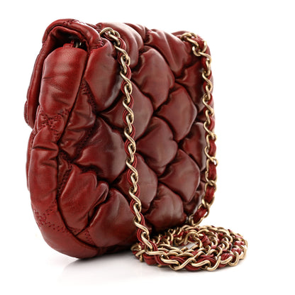 Chanel Lambskin Mini Bubble Quilt Flap Bordeaux 3 of 11