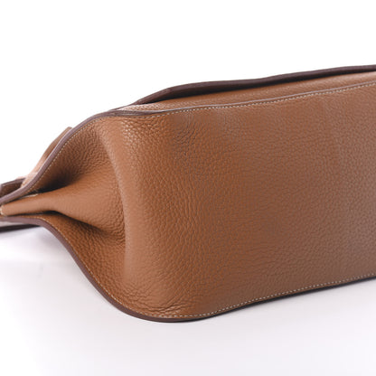 Hermes Taurillon Clemence Jypsiere 34 Gold 8 of 11