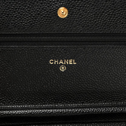 Chanel Caviar Quilted Wallet on Chain WOC Black 6 of 11
