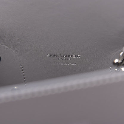 Saint Laurent Grained Calfskin Topstitch Small Sac De Jour Grey 6 of 9