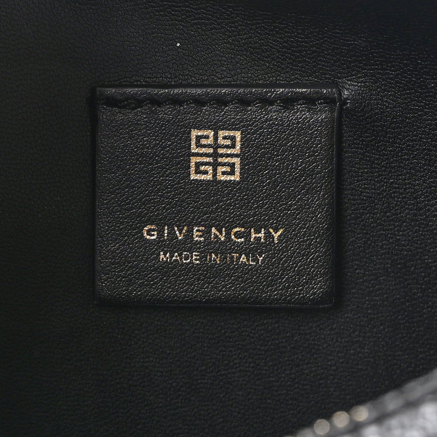 Givenchy Coated Canvas Logo 4G Embossed Small Moon Cut Out Shoulder Bag Black 6 of 10