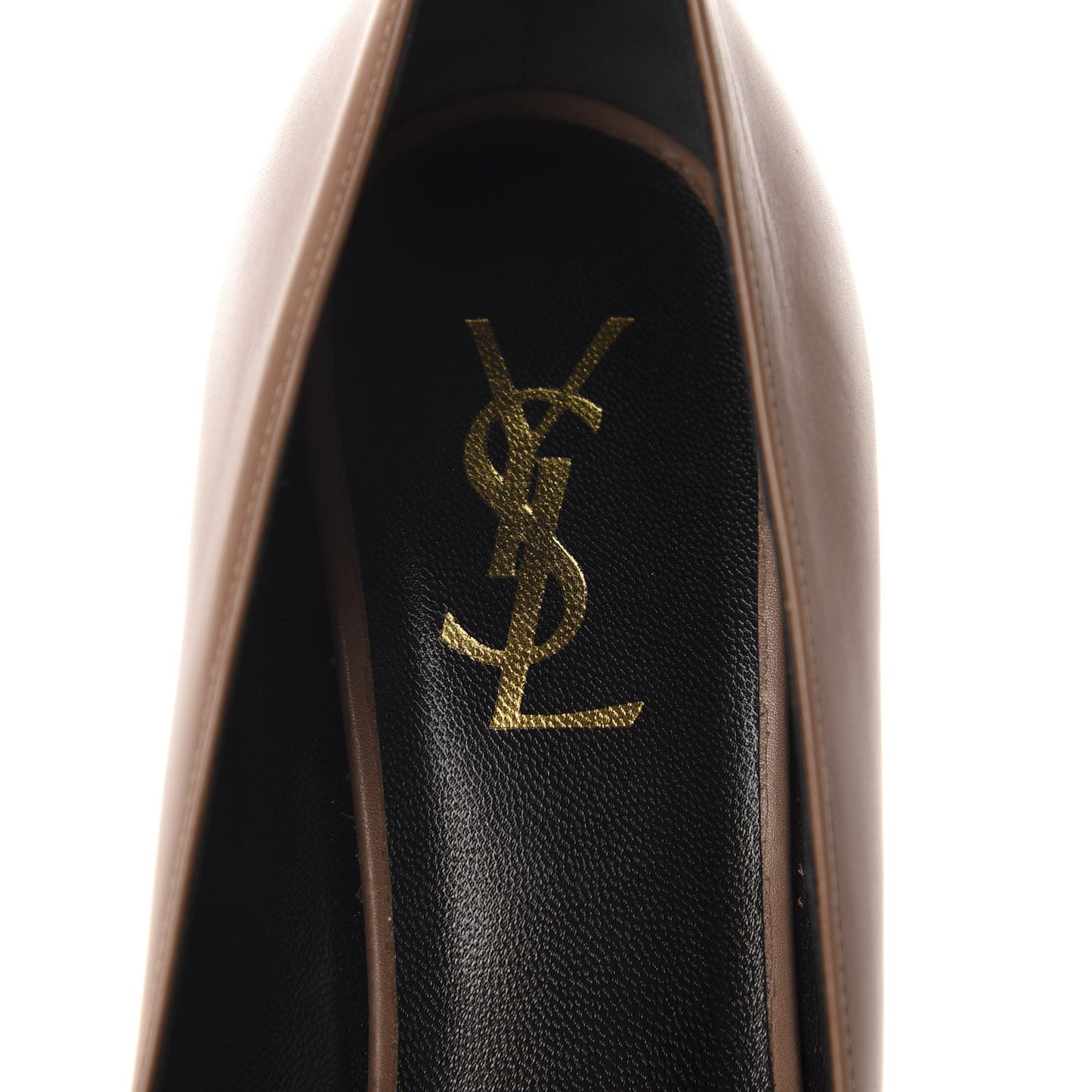 Calfskin Vitello Vernice Tribtoo 105 Pumps 38 Nude Black