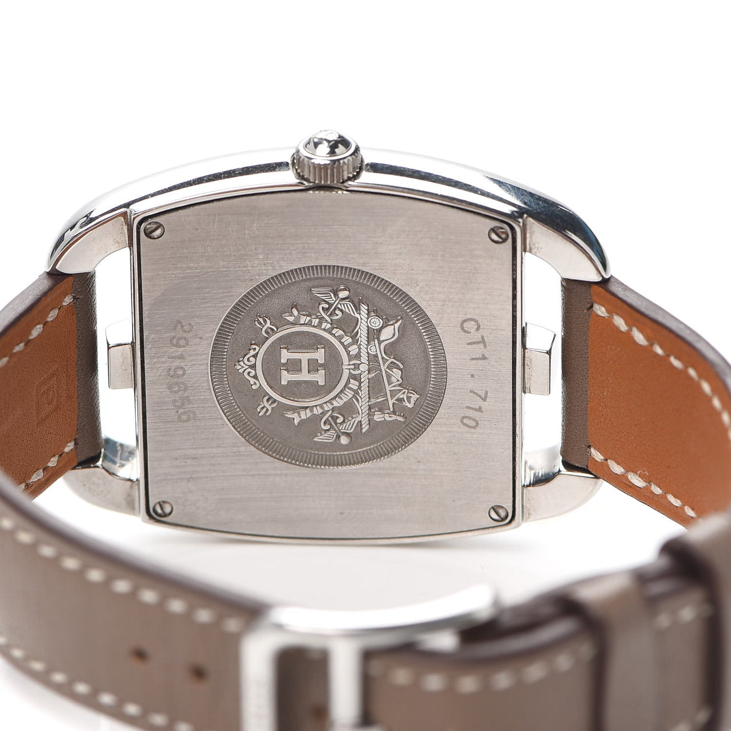 Stainless Steel Swift 33mm Cape Cod Tonneau Quartz Watch Etoupe