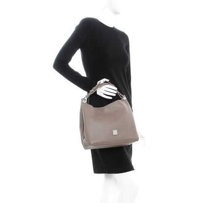 Mulberry Goat Printed Calfskin Small Freya Hobo Taupe 3 of 8