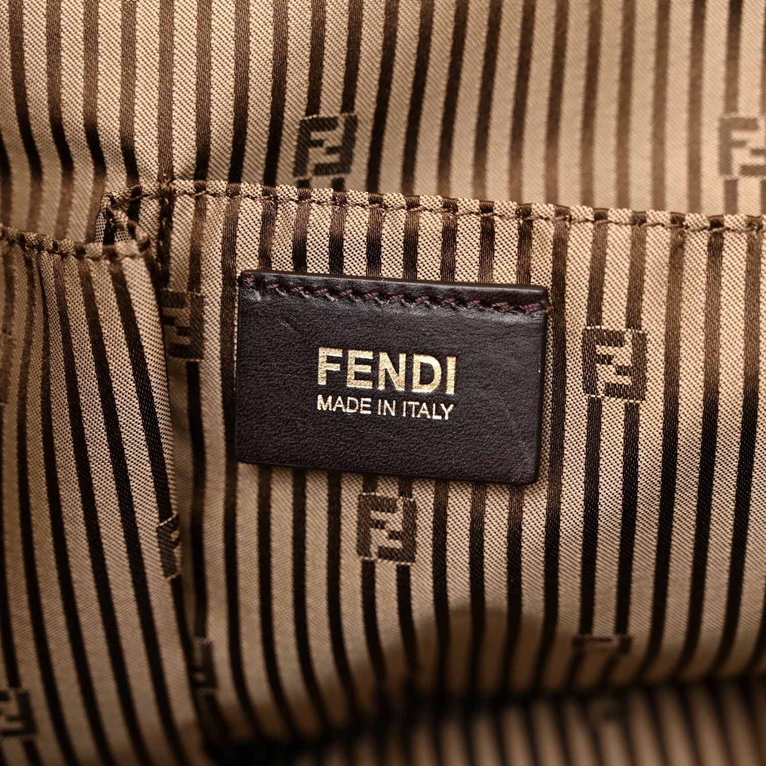 Fendi Capra Vitello Saddle Colorblock Large Chameleon Tote Grigio 6 of 15