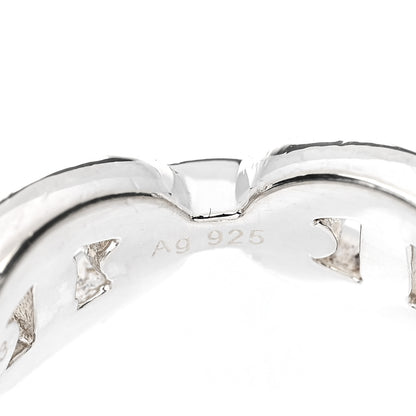 Hermes Sterling Silver PM Chaine d'Ancre Enchainee Band Ring 50 5.25 5 of 7