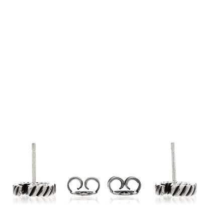Gucci Sterling Silver Torchon Double G Earrings 3 of 4