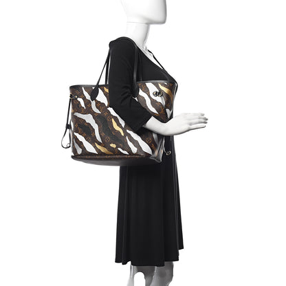 Louis Vuitton X LOL Monogram Neverfull MM Gold Silver 2 of 10
