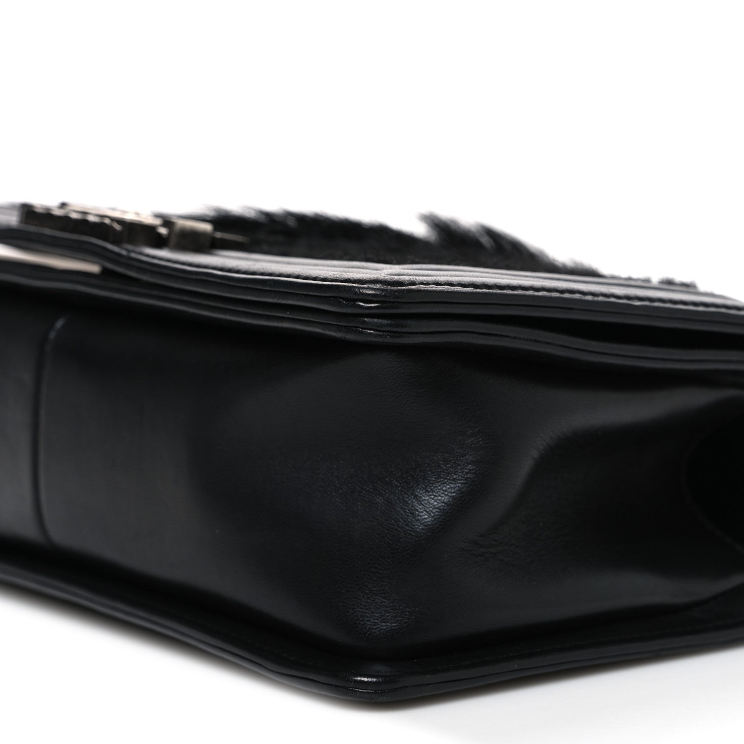 Chanel Goat Hair Medium Celtic Boy Flap Black 10 of 11