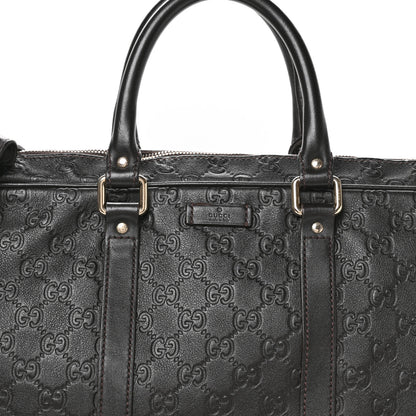 Gucci Guccissima Signature Briefcase Dark Brown 12 of 21