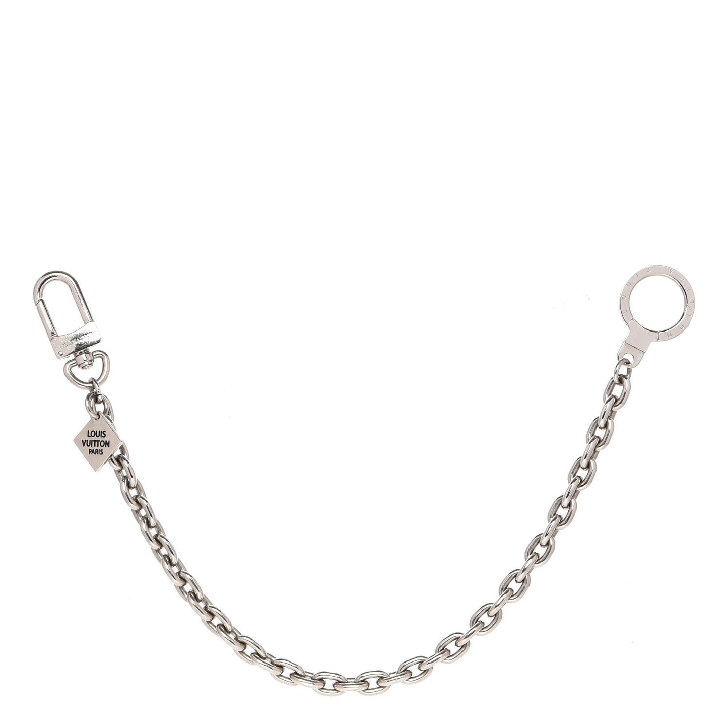 Metal Mens XL Key Chain Silver