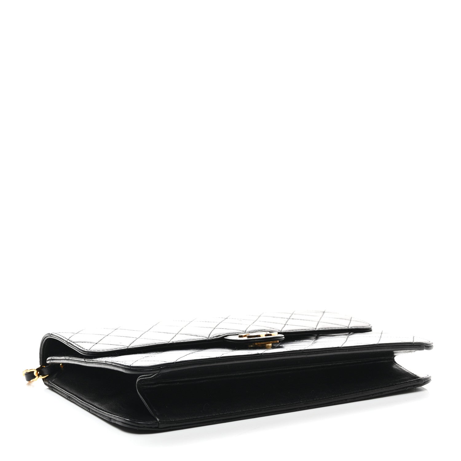 Chanel Lambskin Quilted Medium Single Flap Black 4 of 11