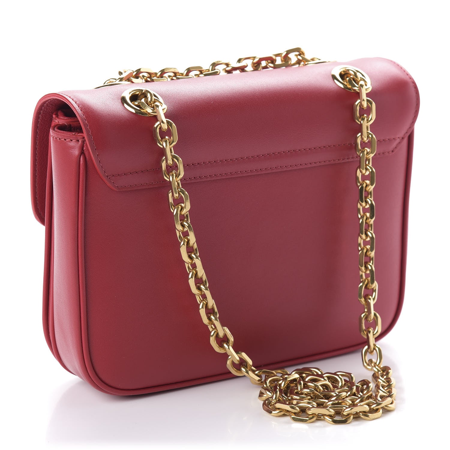 Celine Shiny Calfskin Small C Bag Red 3 of 10