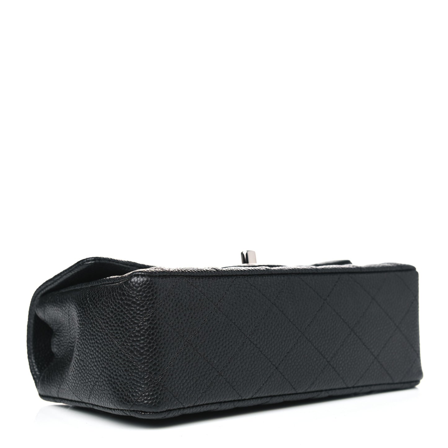 Caviar Quilted Mini Rectangular Flap Black