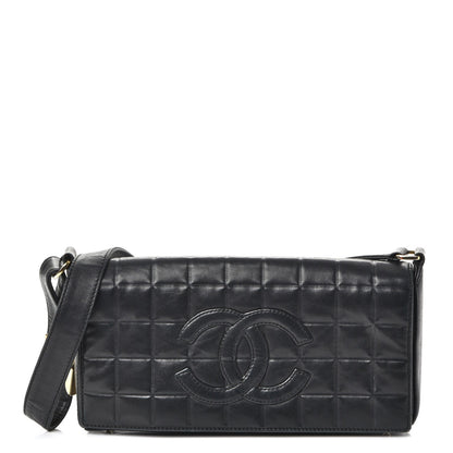 Chanel Lambskin Quilted CC Chocolate Bar Flap Black 1 of 7