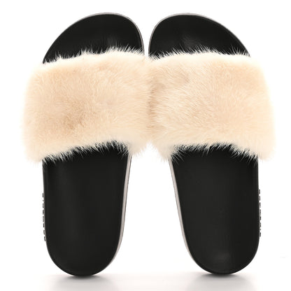 Givenchy Mink Rubber Slide Sandals 39 White 2 of 9