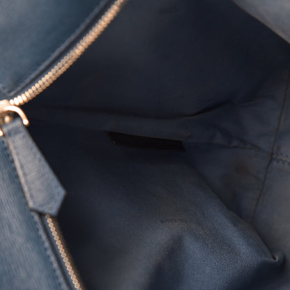 Fendi Vitello Elite Cuoio Monster Buggies Medium Roll Tote Black Multicolor Blue Cobalto 9 of 13