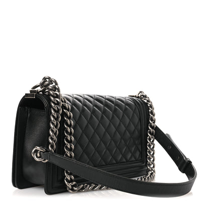 Chanel Caviar Quilted Medium Boy Flap Black 3 of 10