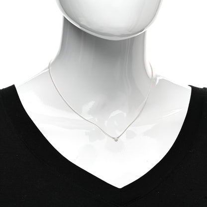 Tiffany Sterling Silver Diamond .03ct Elsa Peretti Diamonds by the Yard Pendant Necklace 2 of 4