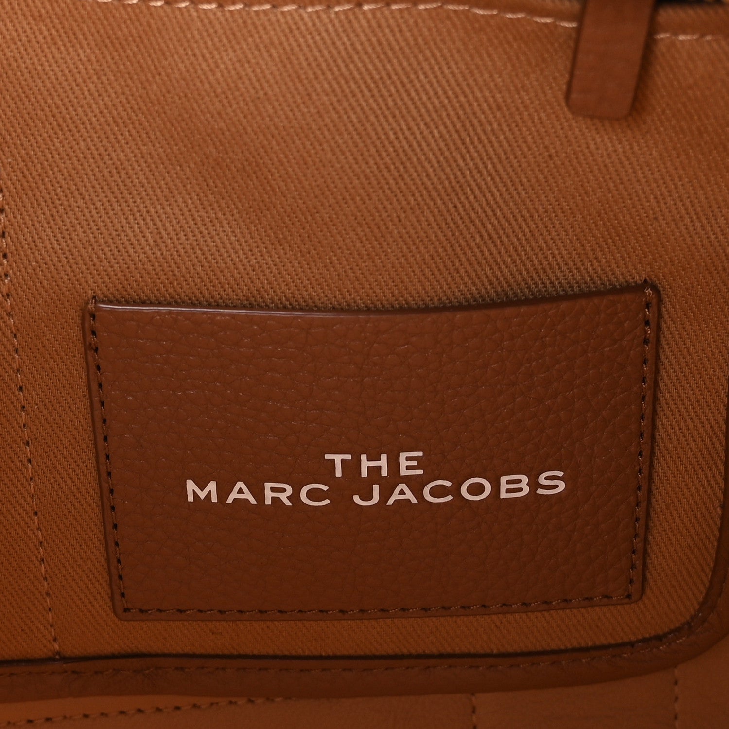 Marc Jacobs Grained Calfskin Large The Tote Bag Argan Oil 7 of 9