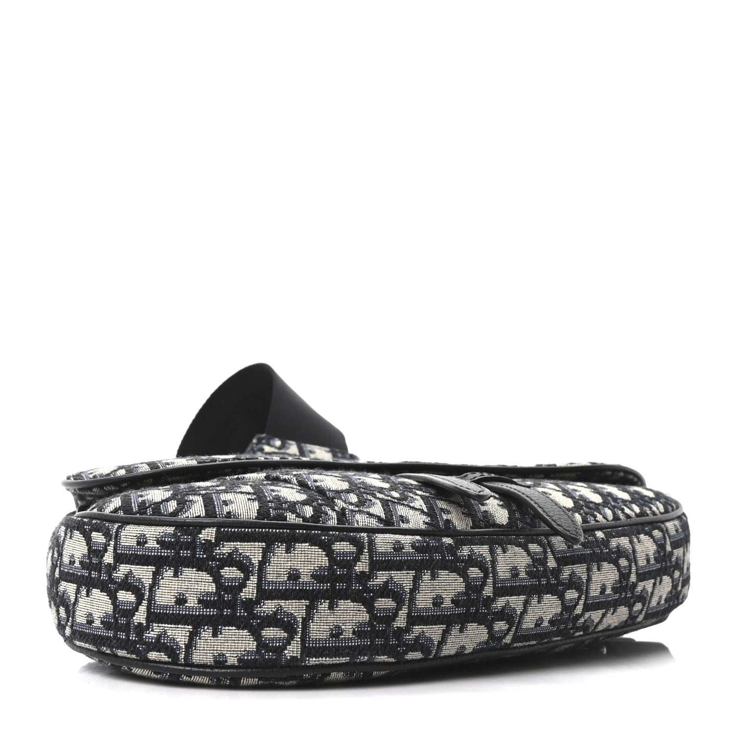 Christian Dior Oblique Mens Saddle Bag Blue 3 of 9