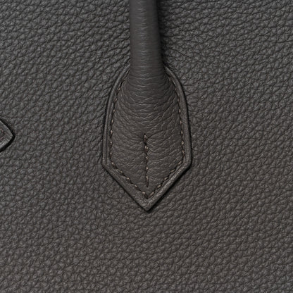 Hermes Togo Birkin 25 Etain 13 of 35